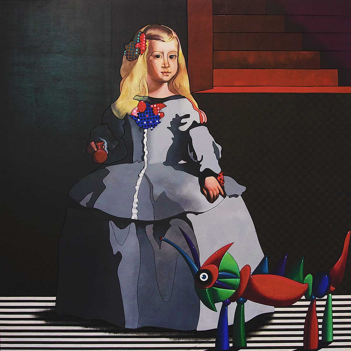 Selected, was the Most Beautiful (Diego Velasquez – 1656 – Las Meninas) Acrylic on Plywood panel 120x120x6 cm 2012 Selected, was the Most Beautiful (Diego Velasquez – 1656 – Las Meninas) Acrylic on Plywood panel 120x120x6 cm 2012