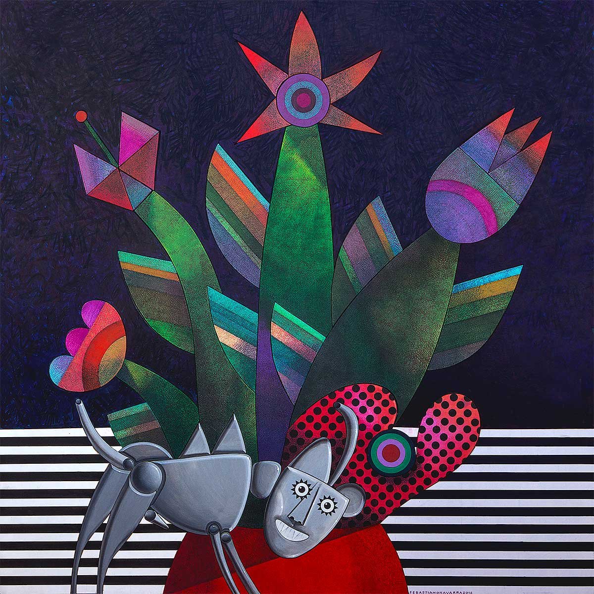 robotdog acrylic on wood puzzle art 120 x 120 x 05 cm 2017 robotdog acrylic on wood puzzle art 120 x 120 x 05 cm 2017