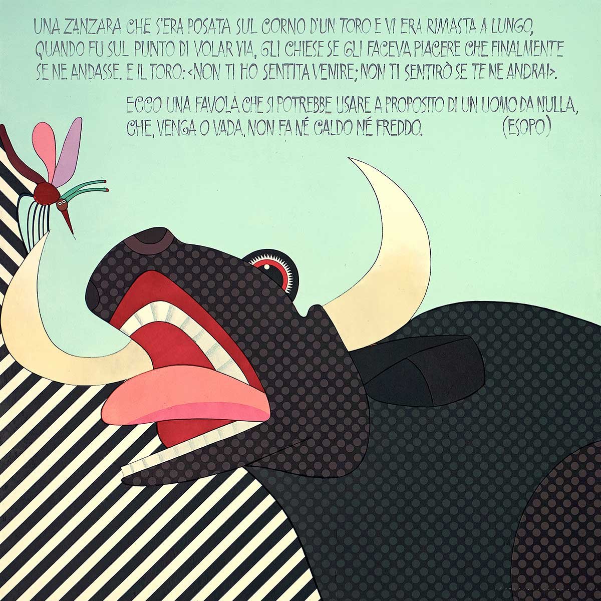 the bull and the mosquito acrylic on wood puzzle art 120 x 120 x 05 cm 2013 the bull and the mosquito acrylic on wood puzzle art 120 x 120 x 05 cm 2013