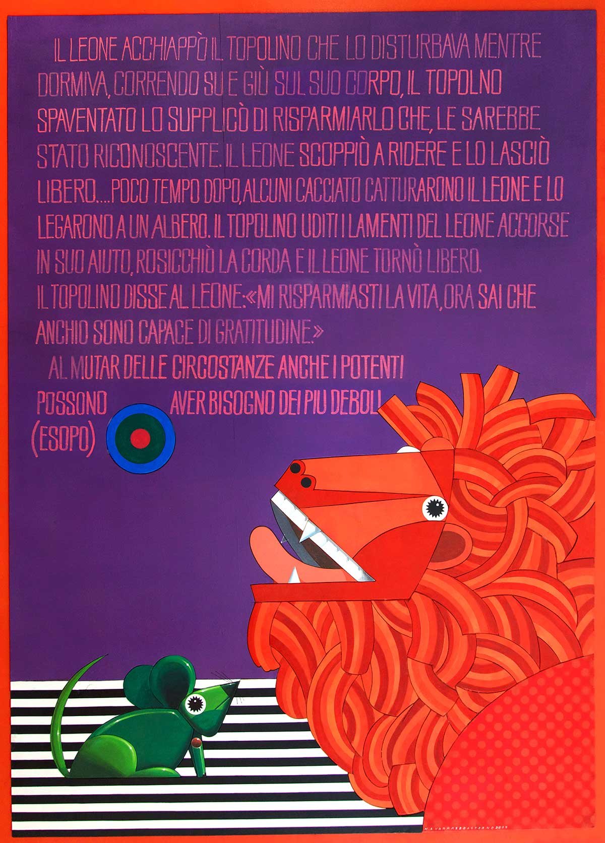 the lion and the litle mouse il leone e il topolino acrylic on wood puzzle art 120 x 240 x 05 cm 2016 the lion and the litle mouse il leone e il topolino acrylic on wood puzzle art 120 x 240 x 05 cm 2016